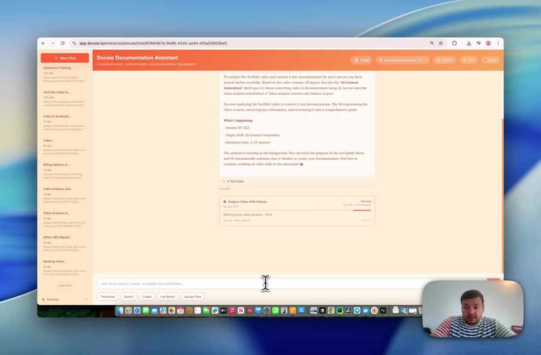 Analysis progress and time estimate