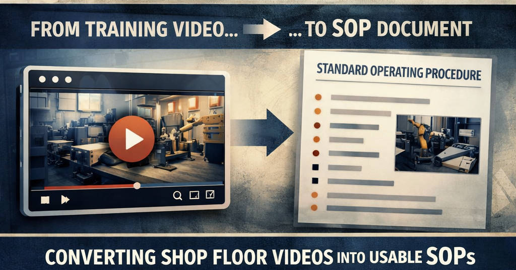 From training videos to SOPs - AI-powered documentation for the shop floor