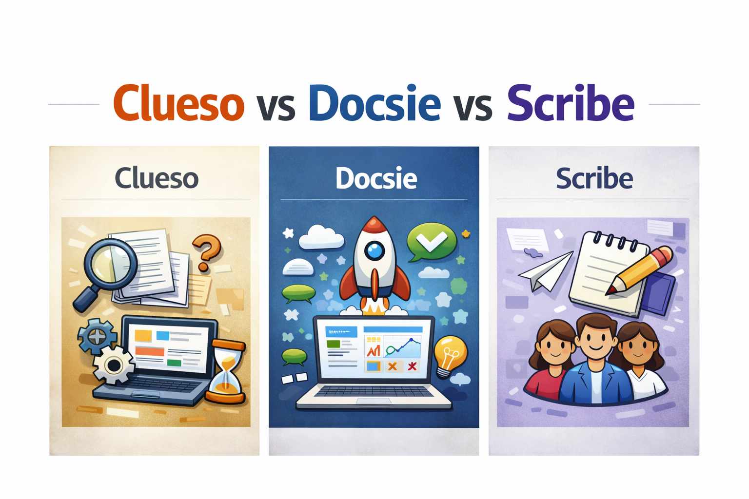 Video-to-Documentation Tools Comparison 2026 | Docsie vs Scribe vs Clueso | Cost Analysis for Technical Writers | Enterprise Documentation Solutions | Knowledge Management Platforms